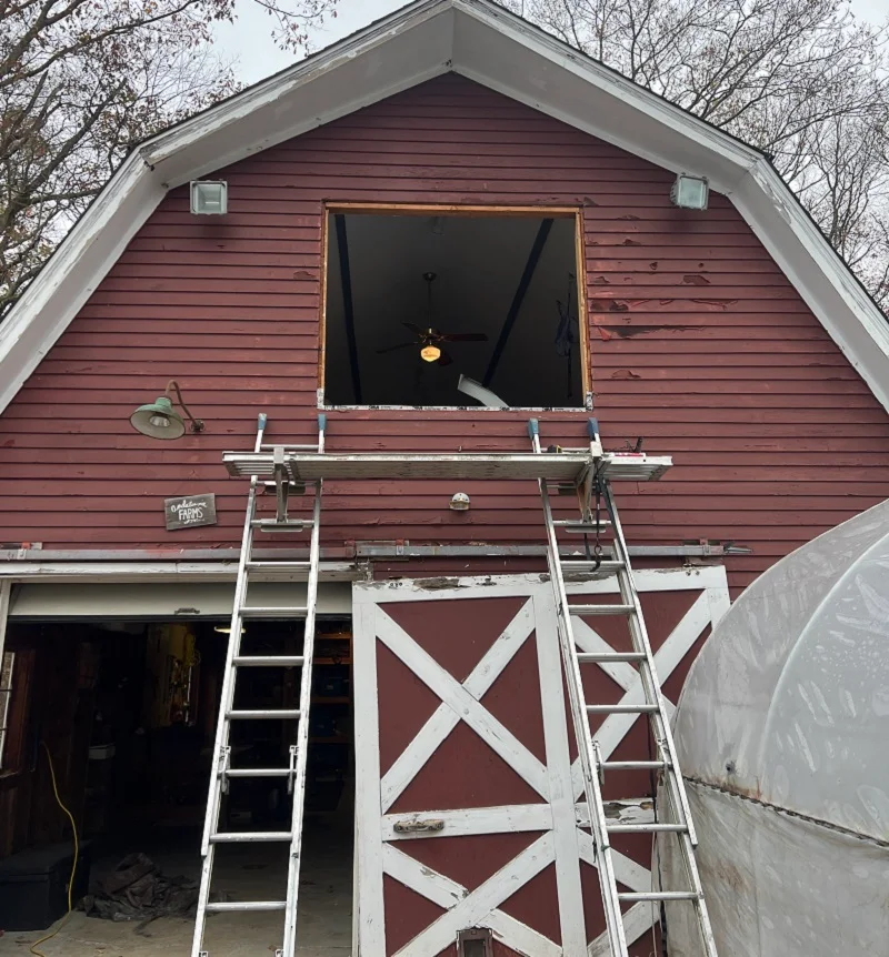 Double hung window removed and ready for install